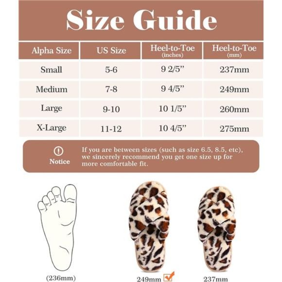 Women's Fuzzy Memory Foam Slippers Cross Band Cozy Open Toe Slide Slipper - Picture 7 of 7